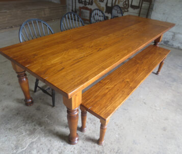 Large pine farm table